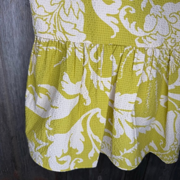 Ted Baker Mahbel Textured Floral Cami Top in Yellow Peplum size 1 - Picture 5 of 12
